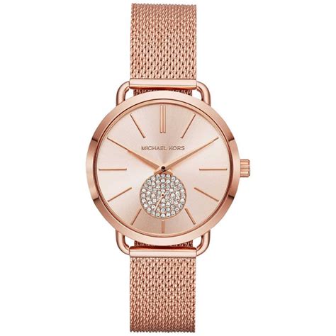 michael kors portia watch gold|Mini Portia Pavé Rose.